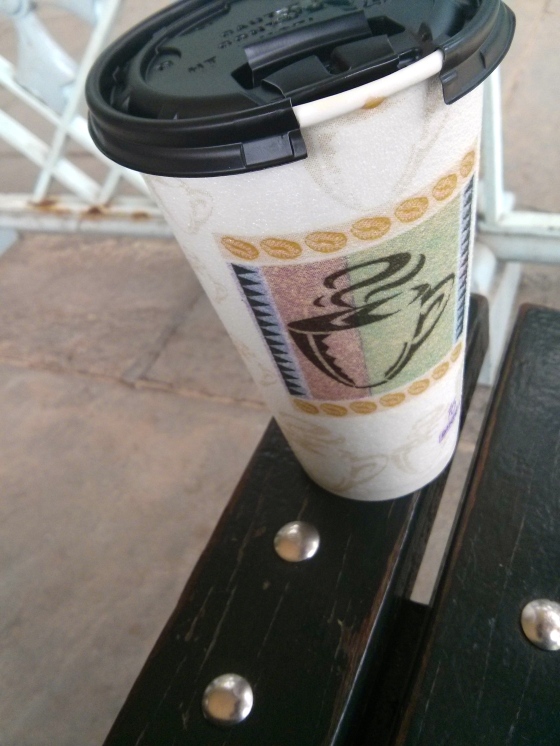 Koen's coffee - which he swears is the best he had in NYC