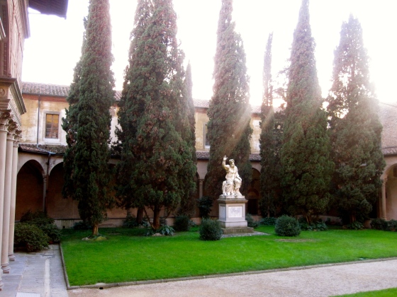 View inside the cloister